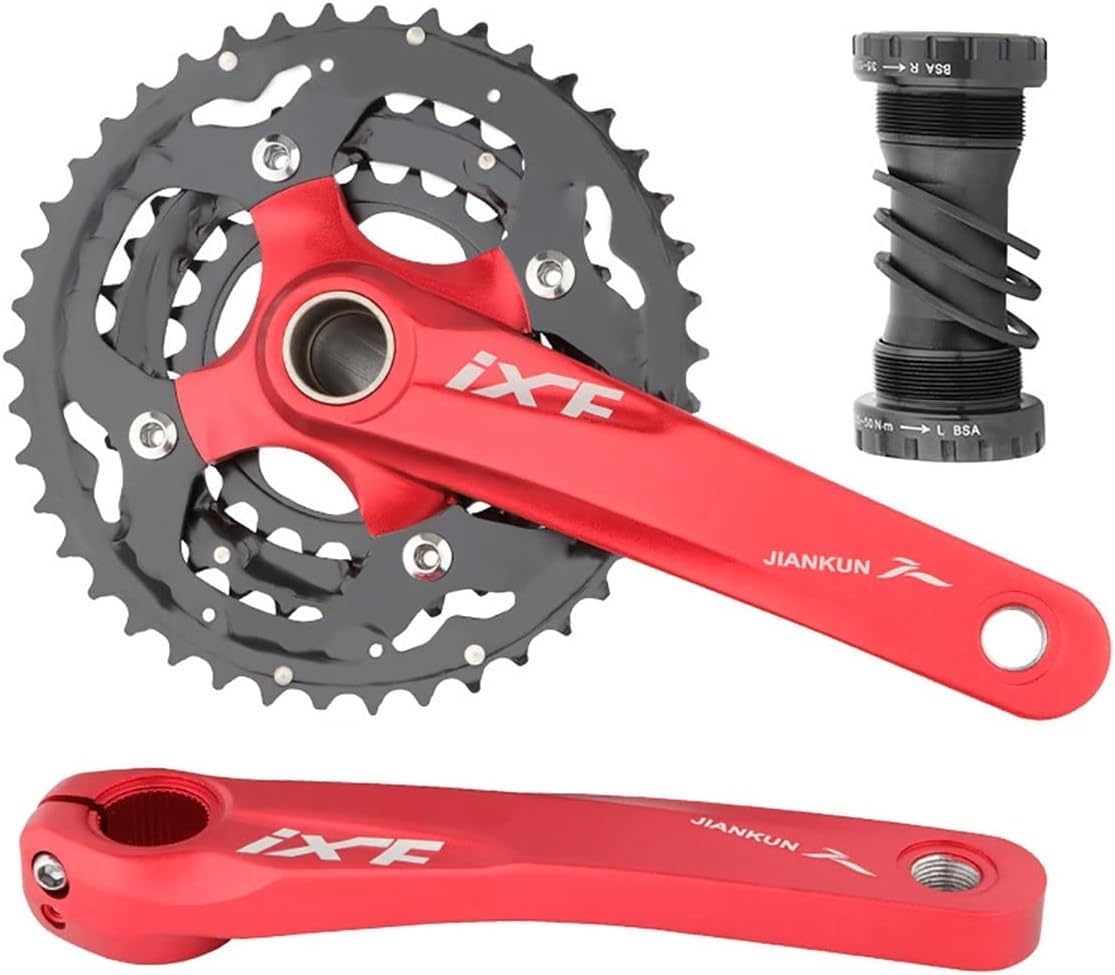 Amazon.co.jp: クランクセット 170mm MTBクランクセット ホロー